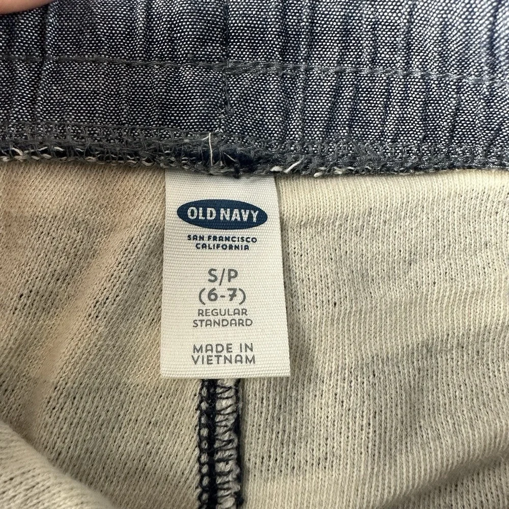 Old Navy Shorts Boys S (6/7) Navy Blue White Stripe